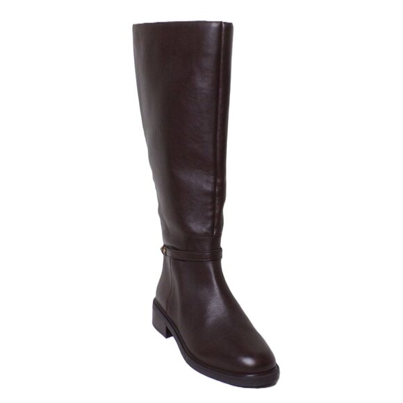 🆕 VINCE CAMUTO Adria 2 Tall Knee High Riding Boot 9 Wide Calf Brown - Picture 14 of 16
